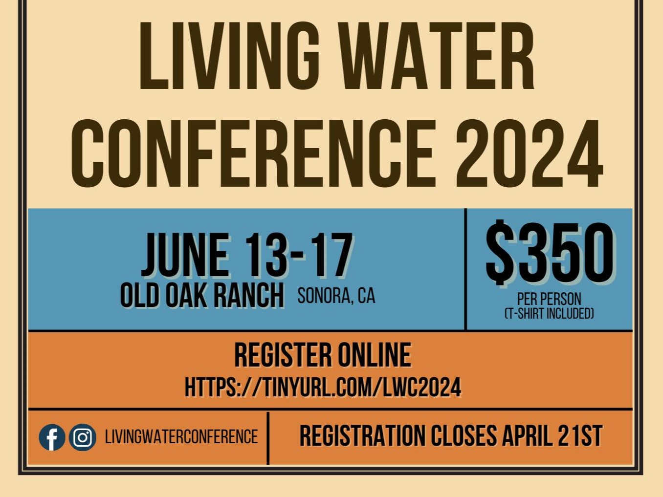 Living Water Registration